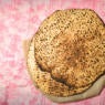 Round Matzah bread for Passover